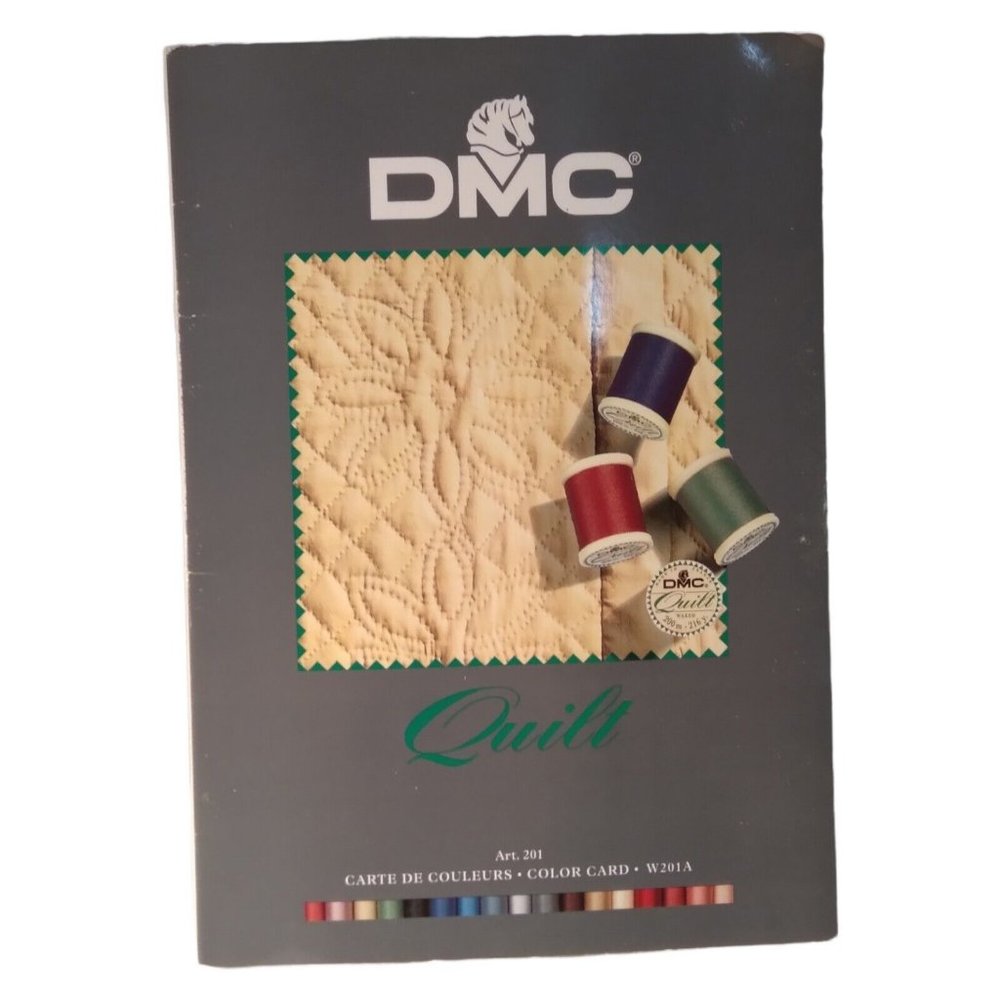 Lot of 30 Colors DMC Quilting Thread on Card Labeled with DMC Art 201 Never Used